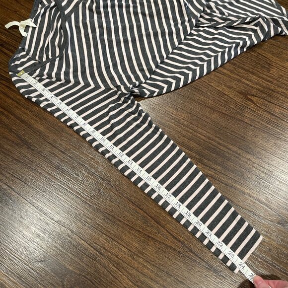 Matilda Jane Sz M Gray Pink Striped Swing Style Kettle Tee Tunic Mini Dress - Picture 8 of 8